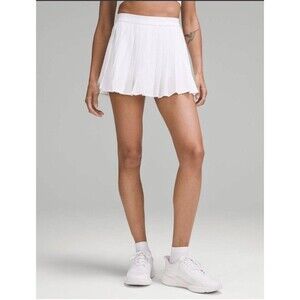LULULEMON Women’s High-rise Pleated Tennis Skirt 0 GUC Built In Shorts Skort